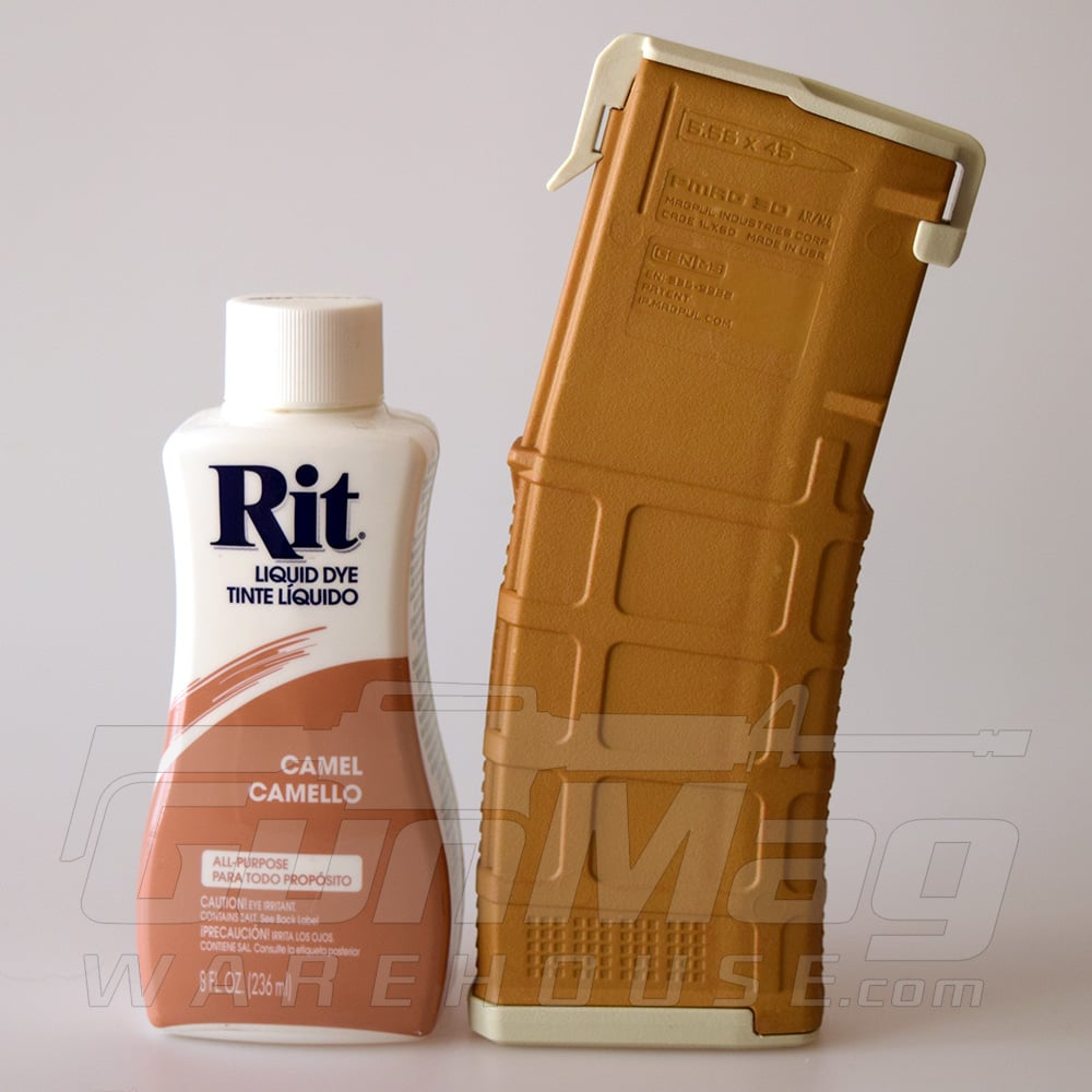 Dyeing your Sand PMAG from Magpul with Rit Dye colors: the